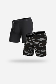 BN3TH Classics 2 Pack Boxer Brief in Black + Covert Camo