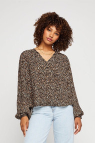 Gentle Fawn Clarita Top in Black Speckle