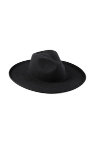 Lack Of Color Melodic Fedora in Black