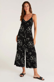 Z Supply Summerland Abstract Jumpsuit in Black