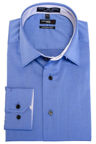 Leo Chevalier Adjusted Fit Dress Shirt in Insignia Blue