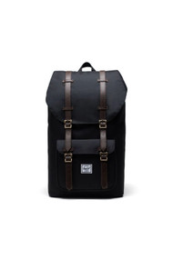 Herschel Supply Co Little America Backpack in Black + Chickory Coffee