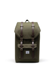 Herschel Supply Co Little America Backpack in Ivy Green + Chickory Coffee