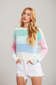 John + Jenn Giles Sweater in Tidal Sky