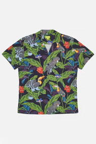 Poplin & Co. Tropical Birds Camp Collar Shirt