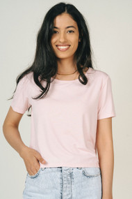 Jackson Rowe Protea Cropped Tee in Whisper