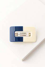 Lover's Tempo Stevie Hair Clip in Creme + Navy