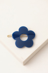 Lover's Tempo Daisy Hair Clip in Navy