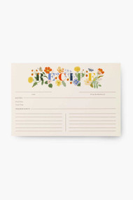 Rifle Paper Co. Pack of 12 Mayfair Recipe Cards