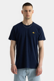 RVLT Goldie Tee in Navy Melange