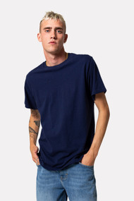 RVLT Arne Tee in Navy Melange