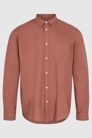 Minimum Jack Long Sleeve Shirt in Clove