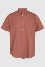 Minimum Eric Short Sleeve Button Up in Clove