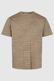 Minimum Miuds Tee in Greige Melange