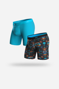 BN3TH Classics 2 Pack Boxer Brief in Baja + Beach Blanket Black