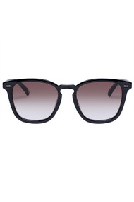 Le Specs Big Deal Sunnies in Black + Brown