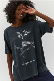 Daydreamer Tupac All Eyez on Me Merch Tee in Vintage Black