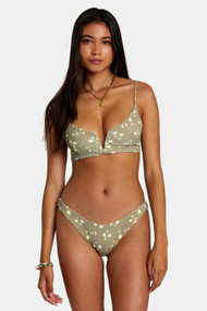 RVCA Decoupage Crop Bikini in Aloe