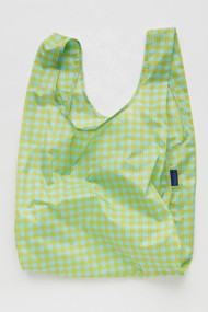 Baggu Standard Bag in Mint Pixel Gingham