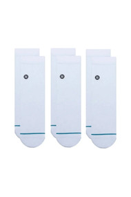 Stance Icon Quarter in White 3 Pack