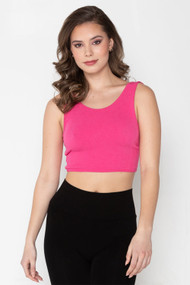 C'est Moi Bamboo Twist Bralette in Fushia