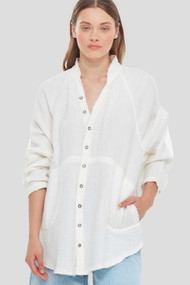 Dex Gauze Tunic in Cream