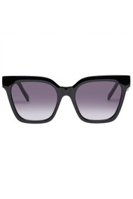 Le Specs Star Glow Sunnies in Black + Smoke