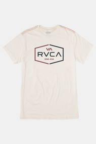 RVCA Layover Tee in Antique White