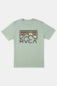 RVCA Horizon Ind Tee in Green Haze