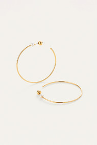 Jenny Bird Sylvie Hoops in High Polish Gold