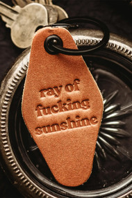 Misfit Ray of Sunshine Leather Motel Keychain