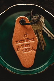 Misfit Manifest That Shit Leather Motel Keychain