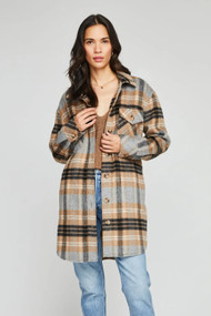 Gentle Fawn Leighton Jacket in Sand Plaid