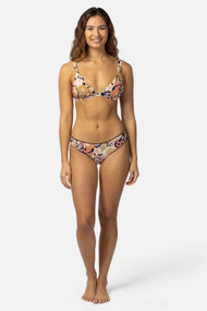 Ripcurl Mystic Floral Fixed Tri Bikini in Black