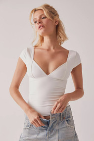 Free People Duo Corset Cami in White