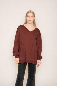 Jackson Rowe Taurus Sweater in Mulled Wine