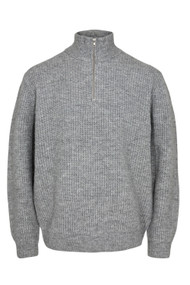 Minimum Blain Sweater in Light Grey Melange