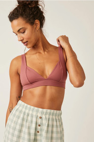 Free People Duo Corset Bralette in Smoke Rose