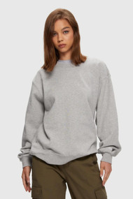 KuwallaTee Oversized Crew 2.0 in Heather Grey