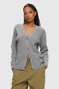 KuwallaTee Full length Cardigan in Dark Grey