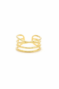 Lover's Tempo Orbit Ring in Gold