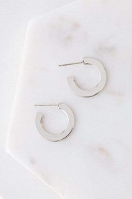 Lover's Tempo Gloria Small Hoops in Silver