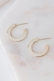 Lover's Tempo Gloria Small Hoops in Gold