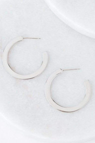 Lover's Tempo Gloria Large Hoops in Silver