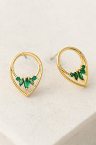 Lover's Tempo Aria Stud in Emerald