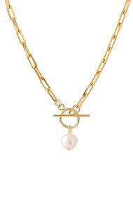 Lover's Tempo Thalassa Pearl Necklace in Gold