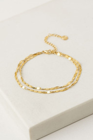 Lover's Tempo Cleo Double Bracelet in Gold