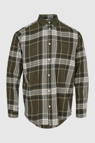 Minimum Jack Long Sleeve Shirt in Forest Night