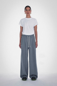 Paper Label Wen Pleated Pant in Dark Melange Grey