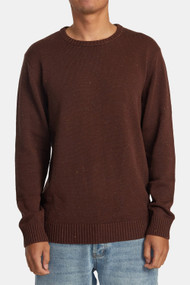 RVCA Neps Sweater in Red Earth